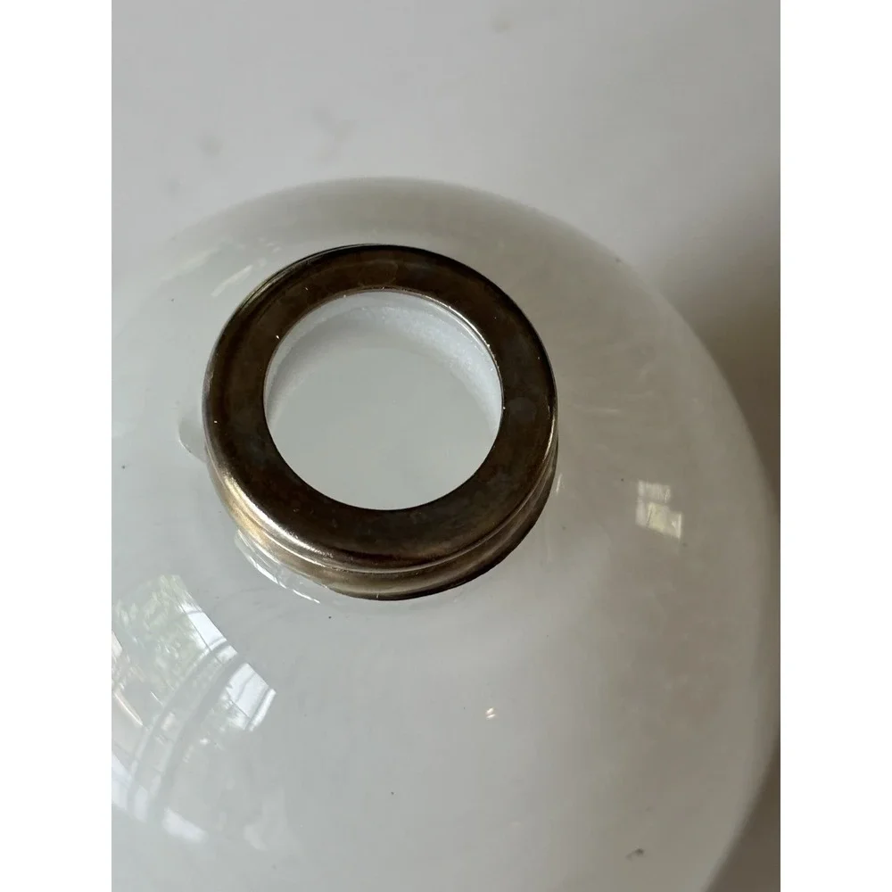 NWOB Labrazel Bianca Italian Hand Blown Glass Pump Soap Dispenser